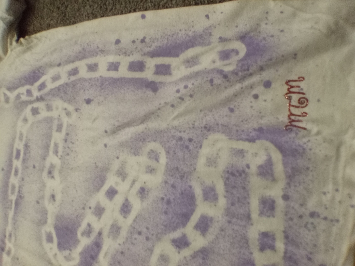 Purple chain short sleeve