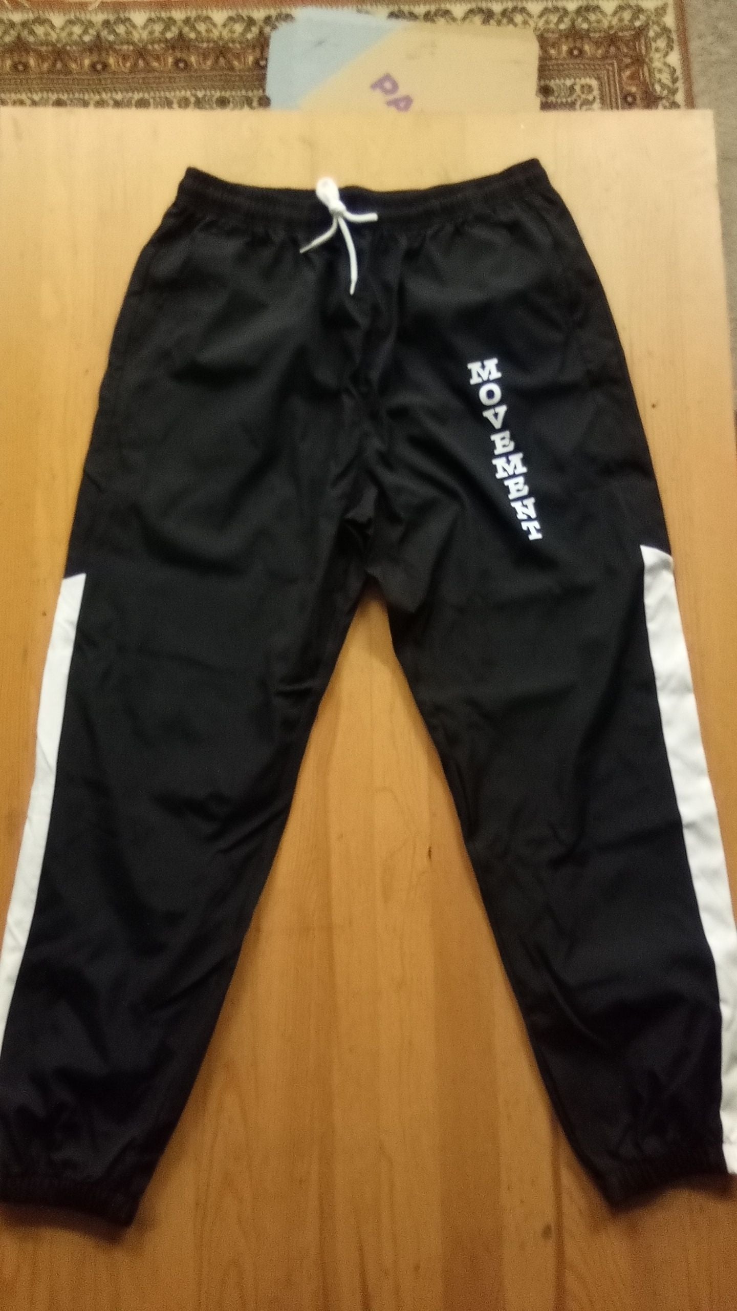 Black and white track suit set