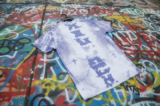 Bleached orange chain short sleeve
