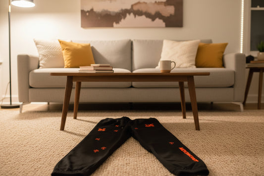 Orange black tracksuit