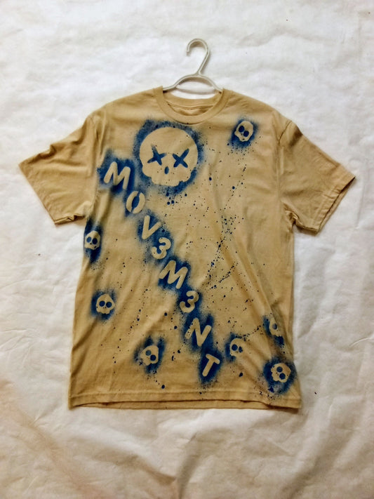 Beige crossbone short sleeve