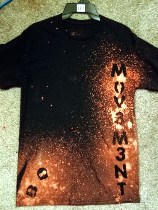 Black Bleached cross bone skull short sleeve